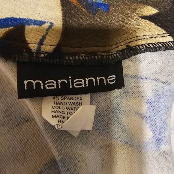 Marianne Open Front Blazer Jacket Floral Abstract Print USA Plus Size 3X - Picture 3 of 8